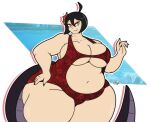  1girl bbw big_breasts bikini claws eyeliner huge_ass nail_polish nails plump saavlewd sharp_nails snake_girl swimsuit tail thick_thighs virtual_youtuber vtuber wide_hips 