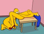  bitch breasts cuckold erect_nipples high_heels homer_simpson kneel lockandlewd marge_simpson pussylicking spread_legs the_simpsons thighs 