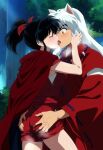  father_&amp;_daughter inuyasha inuyasha_(character) kissing moroha pussy_juice yashahime:_princess_half-demon 