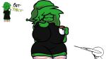  big_ass big_breasts erickverse erika_(oc) friday_night_funkin friday_night_funkin_minus_(iagoanims) friday_night_funkin_mod green_body green_hair green_skin jp20414(artist) minus_erika_(oc) pog reference_image sleeping thicc thick thick_thighs white_background 