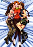  2024 3_girls bbmbbf blush breast_grab breasts brown_hair commission commissioner_upload emily_(overwatch) harem lara_croft lara_croft_(classic) lara_croft_(survivor) multiple_girls overwatch palcomix tomb_raider tomb_raider_(survivor) tomb_raider_classic yuri yuri_harem 