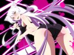 1girl animal_ears ass bakemonogatari black_hanekawa bra cat_ears female hanekawa_tsubasa long_hair monogatari_(series) nekomonogatari ookanehira panties solo underwear underwear_only white_hair yellow_eyes