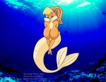  1girl blonde_hair breasts bunny female furry lola_bunny looney_tunes mermaid nude solo space_jam tagme underwater vylfgor warner_brothers 