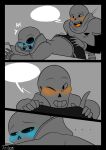 ... 1boy 1cuntboy 2010s 2018 2d animated_skeleton bent_over blank_speech_bubble blue_blush blush bottom_sans brother brother/brother brother_and_brother brothers clothed comic comic_page comic_panel cuntboy cuntboysub digital_media_(artwork) dominant dominant_male duo ectotongue fontcest grabbing_ass humanoid imminent_cunnilingus imminent_oral incest indoors intraspecies male male/cuntboy maledom monochrome monster monster_boy one_eye_closed orange_blush orange_tongue papyrus papyrus_(undertale) papysans partially_colored sans sans_(undertale) seme_papyrus sequence sequential sibling_incest siblings skeleton speech_bubble submissive submissive_cuntboy titleze tongue tongue_out top_papyrus uke_sans undead undertale undertale_(series) wink yaoi