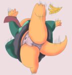  1_girl 1girl 2020s 2022 accidental_exposure adorable alphys anthro anthro_only aruput aruput_ut banana_peel bow_panties chubby cute deltarune dinosaur female female_only lizard lizard_girl lizard_tail monster monster_girl panties pink_background reptile reptile_girl reptile_tail simple_background slip slipping solid_color_background solo solo_anthro solo_female tail thick_thighs undertale undertale_(series) unseen_female_face upskirt yellow_body yellow_skin 