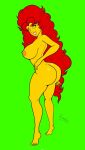 1girl ass breasts dat_ass dc_comics female female_only full_body koriand'r nude riccardus97 solo_female starfire starfire_(the_new_titans) teen_titans