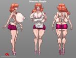 bimbo bimbofication character_sheet gigantic_breasts kral_(artist)