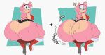 1girl amy_rose anthro ass ass_expansion ass_focus big_ass blush bubble_ass bubble_butt butt_focus dat_ass doughy_ass embarrassed female full_of_gas furry hedgehog huge_ass hyper_ass hyper_butt insanely_hot jiggle jiggling_ass large_ass large_butt mrxrickyx sega sexy sexy_ass shorts sitting sitting_on_chair smelly_ass solo sonic_the_hedgehog_(series) sweaty sweaty_body sweaty_butt wobble wobbling_ass