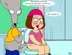 alien american_dad breasts crossover dialogue erection family_guy meg_griffin nude_female puffy_pussy roger_(american_dad) toilet uso_(artist)