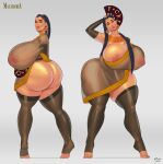 black_hair blind character_sheet gigantic_ass gigantic_breasts hourglass_figure long_hair meinfischer twintails