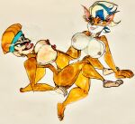 candy_kong crash_bandicoot_(series) scissoring tawna_bandicoot yuri