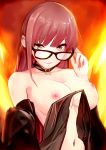 breasts consort_yu_(fate/grand_order) fate/grand_order fate_(series) high_resolution megane nipples no_bra tagme very_high_resolution yu_miaoyi_(fate)