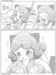  1girl anthro basketgardevoir comic monochrome oshawott pokemon 