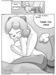  1girl anthro basketgardevoir comic monochrome oshawott pokemon 