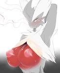  1girl 2013 anthrofied areolae armpits avian big_breasts blaziken blaziken_(pokemon) blush breasts bursyamo_(pokemon) chicken claws creatures_(company) female game_freak gen_3_pokemon grey_eyes hair inverted_nipples large_breasts mega_blaziken mizo_ne mizone multicolored_fur nintendo nipples no_humans non-mammal_breasts pokemon pokemon_(anime) pokemon_(creature) pokemon_(game) pokemon_(species) pokemon_rse pokemon_ruby_sapphire_&amp;_emerald pokemorph red_skin solo standing talons video_games yellow_sclera 