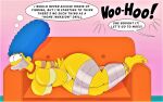 ass bondage breasts marge_simpson tape_bondage tape_gag the_simpsons thighs thong