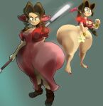 1girl aerith_gainsborough ass barrybbeesly big_ass big_breasts bottomless brown_hair bubble_ass bubble_butt cleavage dumptruck_ass fat_ass female_only final_fantasy final_fantasy_vii flower full_of_gas green_eyes hyper_ass insanely_hot large_ass light-skinned_female light_skin looking_at_viewer nail_polish seductive seductive_look seductive_smile sexy sexy_ass smelly_ass solo_female solo_focus square_enix square_soft thick_thighs thighs thunder_thighs wide_hips