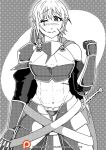  armor bikini_armor cornelia_leo female_knight knight knight_female kowaina.scary leo_cornelia manga manga_girl one_eyed scars sword 