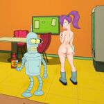  ass bender_bending_rodriguez boots futurama nude sideboob tabbypurrfume thighs turanga_leela 