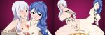  1boy 2_girls ass bare_legs barefoot big_breasts big_breasts blue_eyes blue_hair blush bracelet breasts buttjob cum double_buttjob double_paizuri earrings ed-jim fairy_tail feet female_focus high_res juvia_lockser legs long_hair looking_at_viewer male male/female mirajane_strauss multiple_buttjob multiple_girls multiple_paizuri necklace nipples nude open_mouth paizuri pale-skinned_female pale_skin penis ring shiny_skin tagme tattoo teen text thumb_ring watermark web_address whentai white_hair wink 