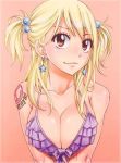 1girl big_breasts bikini_top blonde_hair breasts cleavage fairy_tail female female_only large_breasts lucy_heartfilia mashima_hiro solo