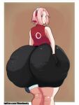  butt_expansion dat_ass gigantic_ass looking_back malitagonna naruto_shippuden pink_hair sakura_haruno 