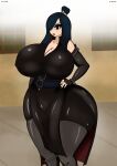 avatar:_the_last_airbender black_eyes black_hair dibuctor gigantic_ass gigantic_breasts hourglass_figure june_(avatar) voluptuous