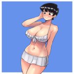 1girl 1girl big_breasts bikini black_hair breasts komi-san_wa_komyushou_desu komi_shuuko milf short_hair swimsuit