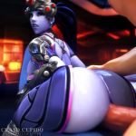 animated anime blender grand_cupido hentai nsfw overwatch r34 rule34 sound tagme webm widowmaker