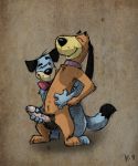  doggie_daddy handjob hanna-barbera huckleberry_hound k-9_(artist) male_only yaoi 