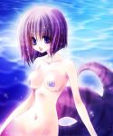  big_breasts breasts censored chains iro isis_(ragnarok_online) lamia lipstick makeup monster_girl nude pasties purple_eyes purple_hair ragnarok_online ro scales short_hair tail 