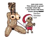  big_breasts black_hair chopper christmas furry hourglass_figure nico_robin one_piece reindeer reindeer_antlers straw_hat_pirates tony_tony_chopper top_hat 