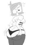  ass ass_cheeks ass_focus big_ass big_booty black_panties black_underwear booty bottom_heavy bottomwear breasts bubble_ass bubble_butt butt_crack cartoon_network caucasian caucasian_female child_bearing_hips clothed clothes clothing cougar dat_ass drawsputin genderswap genderswap_(mtf) heavy_bottom hourglass_figure light-skinned light-skinned_female light_skin mama mature mature_woman milf monochrome need_color one_eye_closed panties pawg phat_ass phat_booty robotboy round_ass round_butt short_hair sketch smothering_ass thin_waist tomboy tommy_turnbull topwear underwear wasp_waist wide_hips 