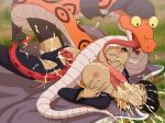  beastiality cum_on_face kuja_(species) kuja_pirates one_piece rindou_(one_piece) salome_(one_piece) scalie zoophilia 