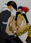 anal cum eustass_kid one_piece threesome trafalgar_law x_drake yaoi