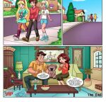  2boys 3_girls angie_diaz bbmbbf blonde_hair blue_eyes brown_eyes brown_hair comic jackie_lynn_thomas latin_lover_(comic) marco_diaz palcomix palcomix_vip rafael_diaz star_butterfly star_vs_the_forces_of_evil 