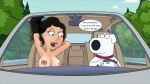  bonnie_swanson brian_griffin driving family_guy fellatio hair_tie huge_breasts imminent_fellatio road_head 