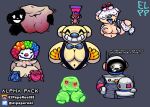  2boys 6girls area_51_green_thing_(bear) bear_alpha bears breasts celebration_(bear) clown_(bear) elpepereal furry furry_female furry_male inky_(bear) moon_walker_(bear) pussy rubberhose_(bear) the_overcompensator_(bear) wobble_(bear) 