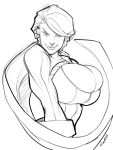  boob_window dc_comics dc_comics huge_breasts light-skinned_female niconuva power_girl sketch superheroine superman_(series) 