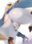  1girl blonde_hair blue_eyes bubble_butt genshin_impact hakua_(hka_art) horny jean_gunnhildr leggings ready_to_fuck teasing thick_thighs tight_pussy 