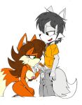 akatsukishiranui-fox big_breasts big_penis canine clothed_male_nude_female cum cum_in_mouth cumming fan_character fellatio fox mammal nipples nude oc penis sparkles sucking taisal