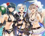  3girls alluring bikini byleth_(female) byleth_(fire_emblem) byleth_(fire_emblem)_(female) byleth_(summer)_(fire_emblem)_(female) corrin_(fire_emblem) corrin_(fire_emblem)_(female) corrin_(summer)_(fire_emblem)_(female) fire_emblem nintendo pochiakari purple_eyes robin_(fire_emblem) robin_(fire_emblem)_(female) robin_(summer)_(fire_emblem)_(female) super_smash_bros._ultimate teal_hair watermelon white_hair 