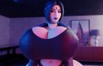 1girl 3d 3d_(artwork) artist_request blender breasts_bigger_than_head dc dc_comics epic_games fortnite full_of_milk goth goth_girl huge_breasts hyper hyper_breasts navel rachel_roth raven_(dc) sexy sexy_body sexy_breasts tagme teen_titans