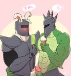 ... 2010s 2017 2boys 2d 2d_(artwork) aervyl anthro anthro_only armor bara blush bunny digital_media_(artwork) dragon dragon_boy duo english_text food fur furry furry_male gay green_skin helmet ice_cream lagomorph male male/male male_anthro male_only mammal monster monster_boy muscular muscular_male penis popsicle precum rabbit rabbit_boy reptile rg01_(undertale) rg02_(undertale) scalie scalie_male simple_background spoken_ellipsis text text_bubble topless topless_anthro topless_male two-tone_background undertale undertale_(series) unseen_male_face video_game_character video_games white_fur yaoi