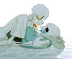 2022 2d 2d_(artwork) animated_skeleton blue_blush blue_hoodie blue_jacket blue_tongue blush bottom_sans brother brother/brother brother_and_brother brothers clothed digital_media_(artwork) duo ectotongue fontcest fully_clothed gloves hooded_jacket hoodie incest intraspecies jacket logo_(pixiv_id_30462562) looking_at_another looking_at_partner monster monster_boy orange_blush orange_tongue papyrus papyrus_(undertale) papysans pixiv saliva_string saliva_trail sans sans_(undertale) seme_papyrus sibling_incest siblings simple_background skeleton submissive sweat tongue tongue_out top_papyrus uke_sans undead undertale undertale_(series) video_game_character video_games white_background yaoi