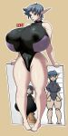  android elf gigantic_ass gigantic_breasts green_eyes grey_hair hourglass_figure johnrokk pointy_ears robot robot_girl 