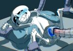 2020s 2022 2d animated_skeleton black_censor_bar blue_hoodie blue_jacket blue_pussy bottom_sans censor_bar censored_pussy clothed digital_media_(artwork) ectoplasm ectopussy hooded_jacket hoodie jacket logo_(pixiv_id_30462562) machine monster monster_boy partially_clothed partially_nude penetration rape robotic_arm robotic_arms robotic_limbs robotic_parts sans sans_(undertale) skeleton solo solo_focus submissive sweat tentacle tentacle_rape tentacle_sex uke_sans undead undertale undertale_(series)