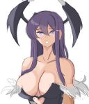  1girl big_breasts black_leotard breasts cleavage clothing_cutout cosplay demon_wings doki_doki_literature_club embarassed female_focus fuckable fur_trim head_wings heart_cutout high_res hot insanely_hot leotard long_hair morrigan_aensland morrigan_aensland_(cosplay) nice_body open_mouth purple_eyes purple_hair rakeemspoon sexy sidelocks simple_background sketch upper_body vampire_(game) white_background wings yuri_(doki_doki_literature_club) 