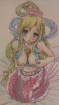 breasts giantess mermaid miniboy monkey_d._luffy one_piece shirahoshi