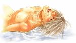 1boy artist_request cum facial hatake_kakashi kakashi_hatake male_focus naruto nude solo white_background yaoi